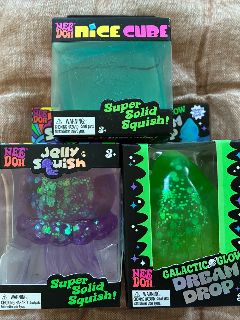 New Needoh bundle galactic glow dream drop jelly squish nice cube